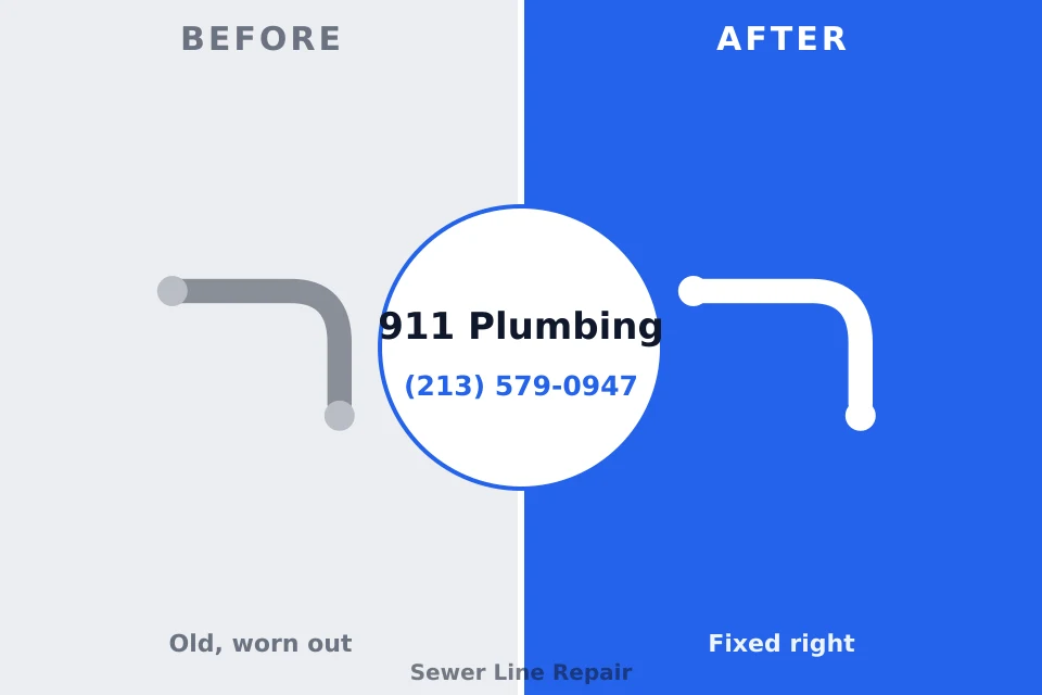 Before and after: plumbing company Remlap, AL